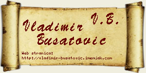 Vladimir Bušatović vizit kartica